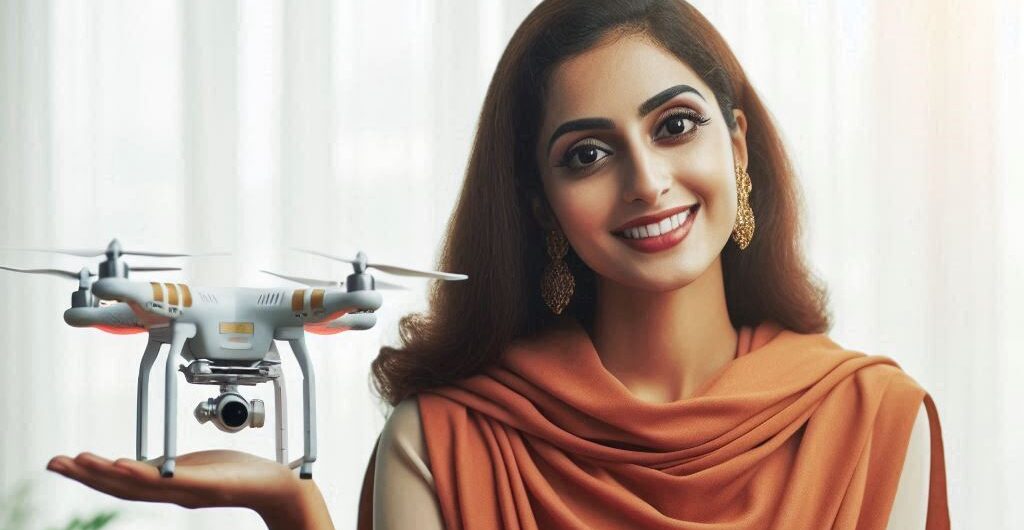 Woman knows about drones.